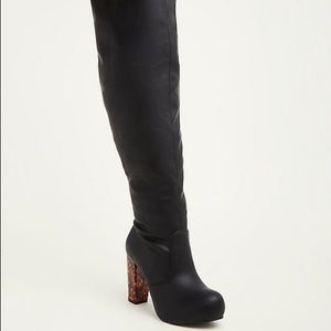 Torrid faux leather boots